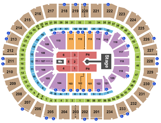 PPG Paints Arena Sabrina Carpenter Seating Chart